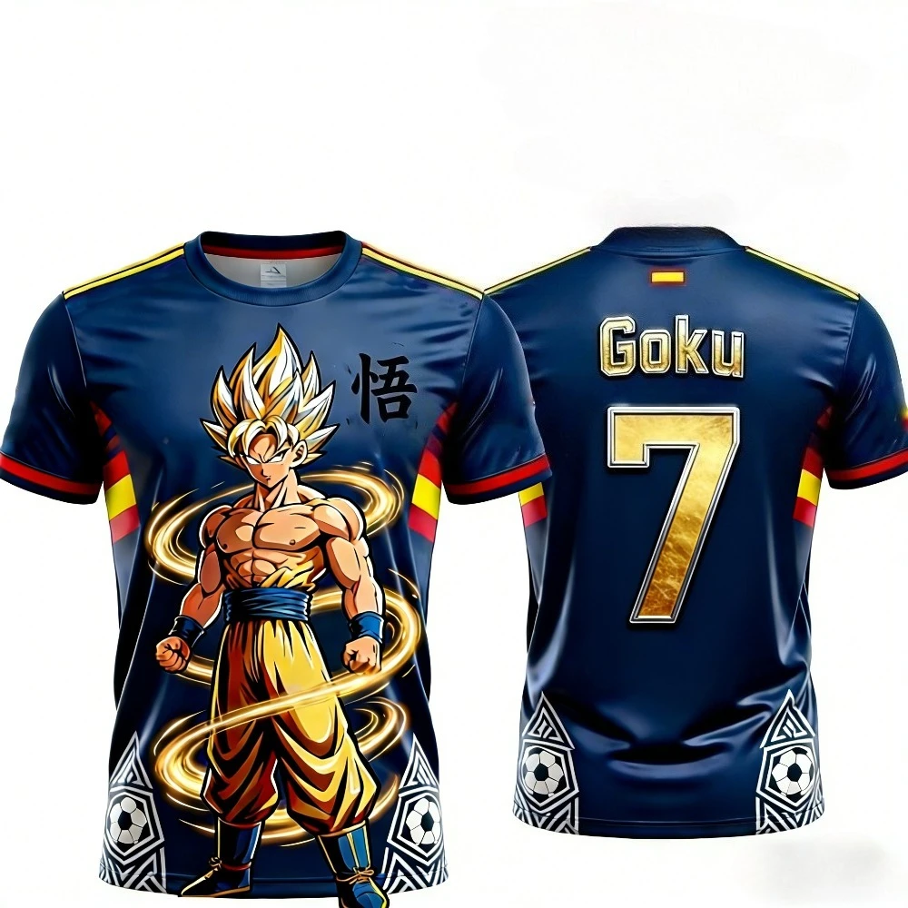 2026 Dragon Ball Short Sleeve T-shirt Summer Men's Women Breathable Sports Jersey Family Matching Men Kids Football Tee Shirt
2026 Dragon Ball Short Sleeve T-shirt Summer Men's Women Breathable Sports Jersey Family Matching Men Kids Football Tee Shirt