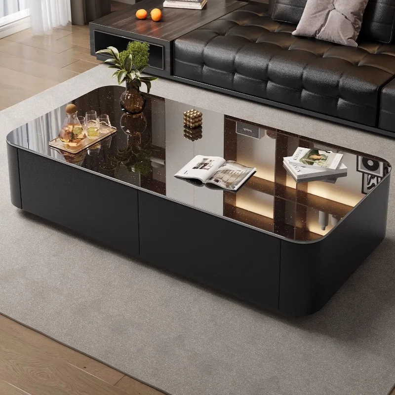 Starlight glass coffee table living room small apartment high-end modern simple rock slab coffee table TV cabinet combination
Starlight glass coffee table living room small apartment high-end modern simple rock slab coffee table TV cabinet combination