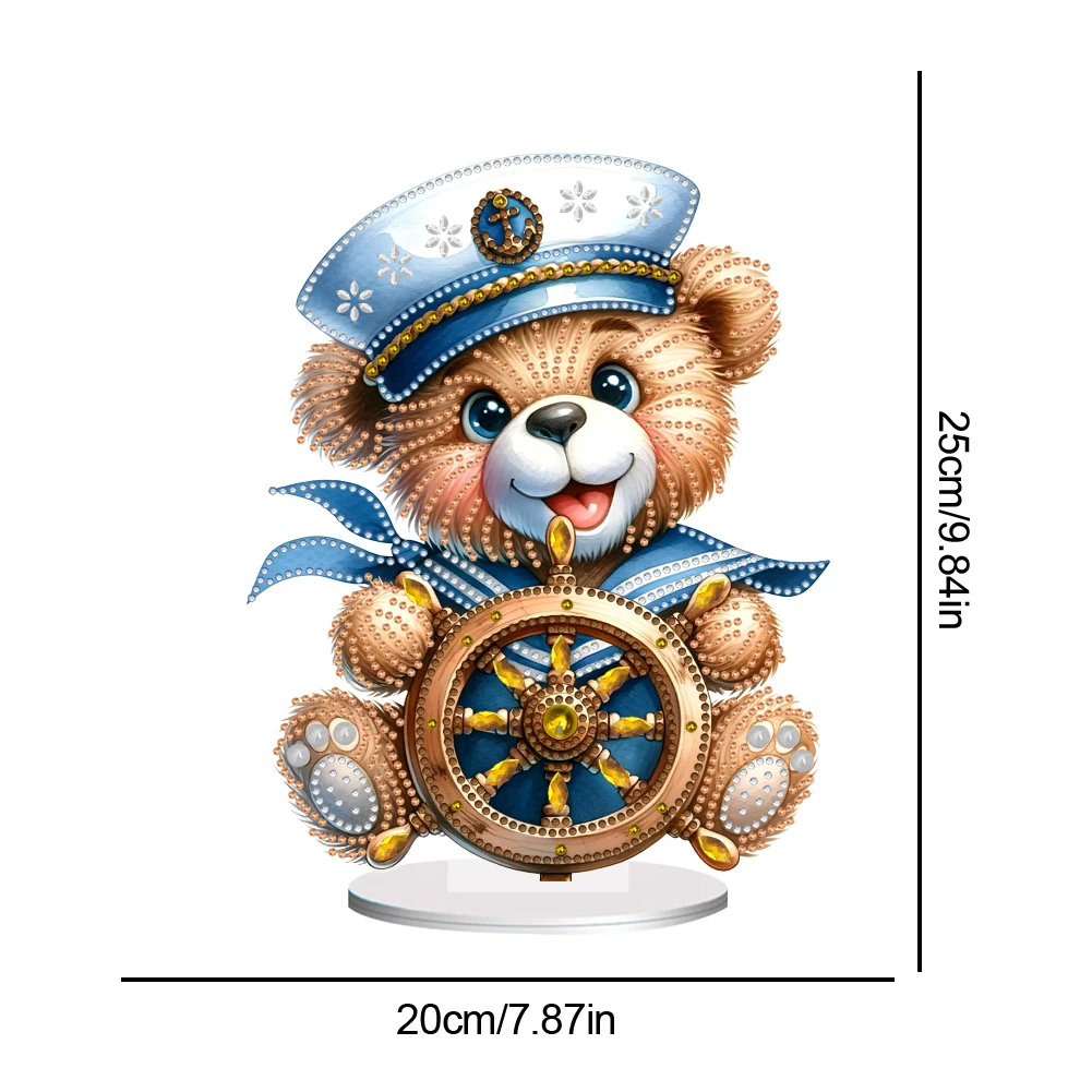 Acrylic Special Shape Sailing Bear Diamond Painting Tabletop Ornaments Kit Rhinestones Desktop Ornaments for Home Office Decor
Acrylic Special Shape Sailing Bear Diamond Painting Tabletop Ornaments Kit Rhinestones Desktop Ornaments for Home Office Decor