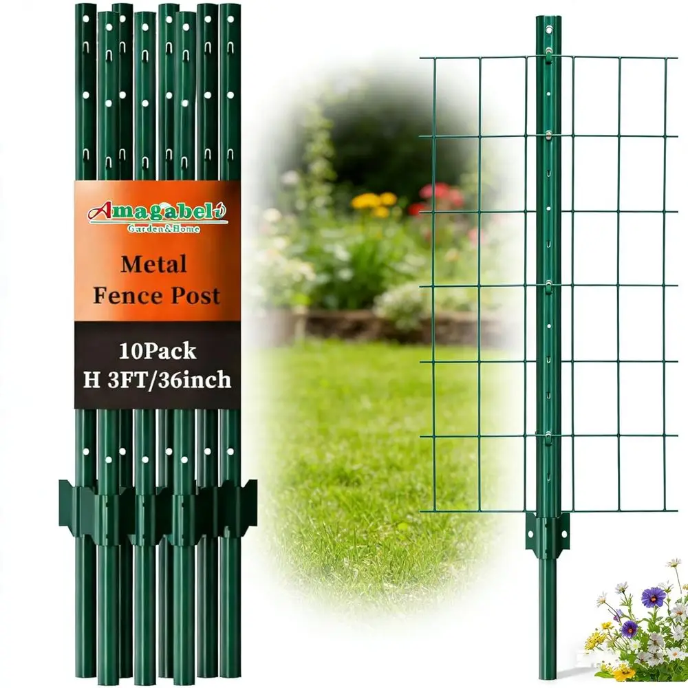 Amagabeli Metal ence Posts 3 eet 10 Pack Heavy Duty Garden Stakes T Post U Channel or or Wire ence No Dig Garden ence Stakes or
Amagabeli Metal ence Posts 3 eet 10 Pack Heavy Duty Garden Stakes T Post U Channel or or Wire ence No Dig Garden ence Stakes or