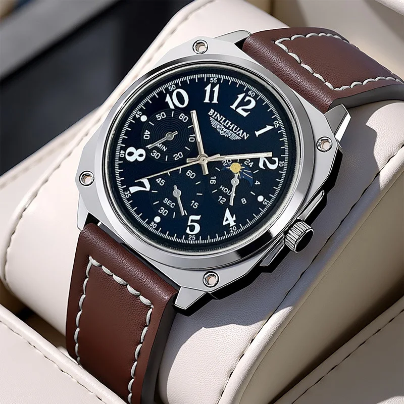 Men's Watch, Business Fashion Casual Belt Quartz Watch
Men's Watch, Business Fashion Casual Belt Quartz Watch
