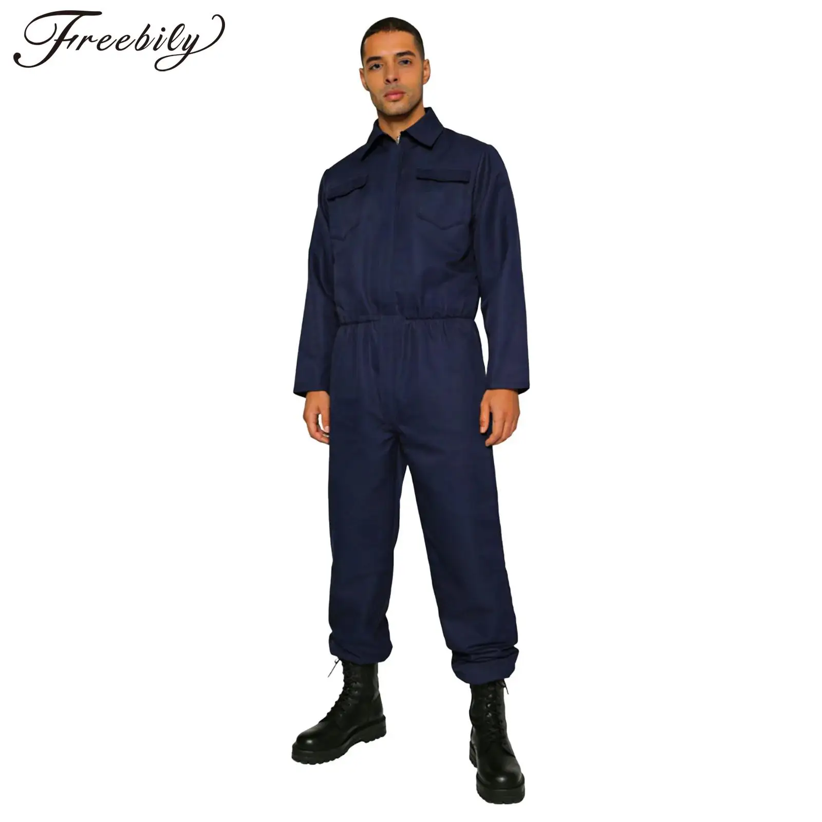 Coveralls for Mens One Piece Jumpsuits Horrific Cosplay Costume Halloween Workwear Costume Mechanic Work Uniform
Coveralls for Mens One Piece Jumpsuits Horrific Cosplay Costume Halloween Workwear Costume Mechanic Work Uniform