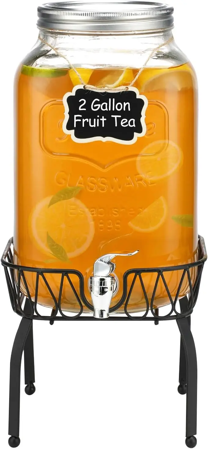 Стеклянный диспенсер для напитков с подставкой и крышкой, герметичный дозатор из нержавеющей стали 100%, герметичные стеклянные диспенсеры для напитков Par
Стеклянный диспенсер для напитков с подставкой и крышкой, герметичный дозатор из нержавеющей стали 100%, герметичные стеклянные диспенсеры для напитков Par