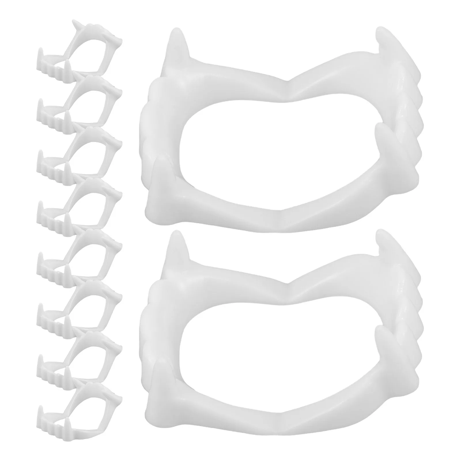 10pcs Vampire False Teeth Realistic Plastic Halloween Props Cosplay Halloween Party Props Child Reusable
10pcs Vampire False Teeth Realistic Plastic Halloween Props Cosplay Halloween Party Props Child Reusable