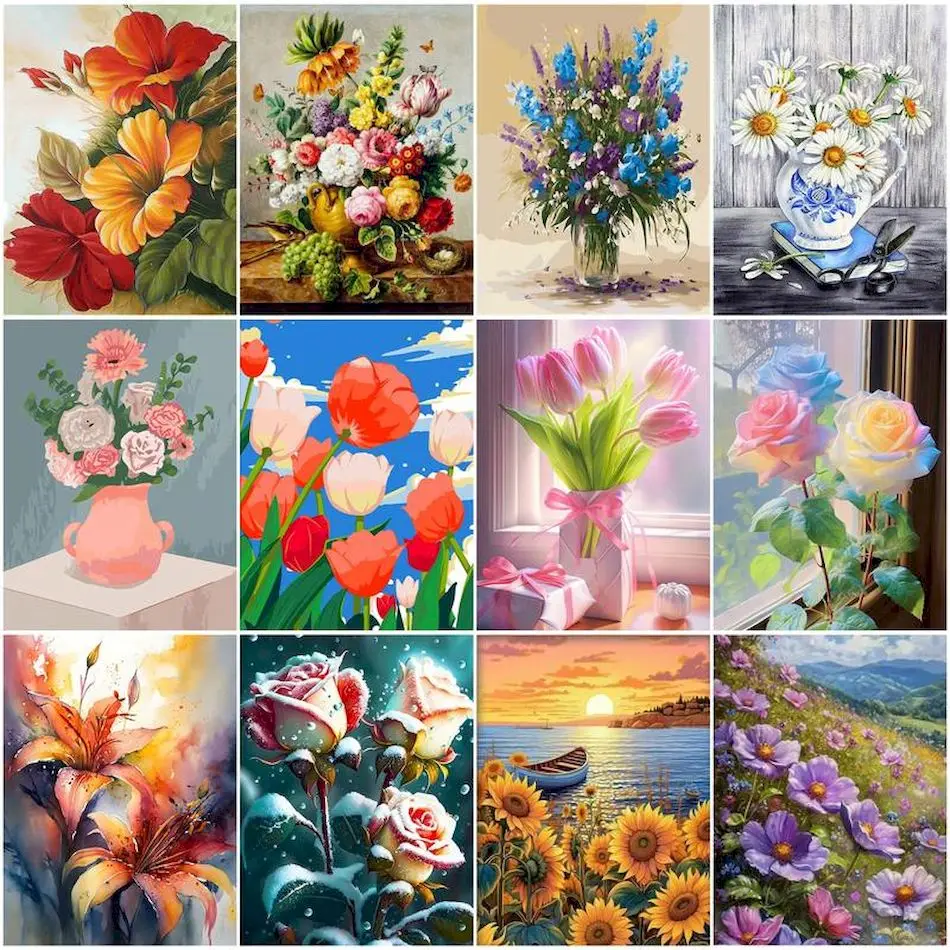 RUOPOTY Diy Oil Painting By Numbers Flowers Decorative Paintings Diy Crafts Acrylic Paints Paint Kit Wall Art Picture hobby Set
RUOPOTY Diy Oil Painting By Numbers Flowers Decorative Paintings Diy Crafts Acrylic Paints Paint Kit Wall Art Picture hobby Set