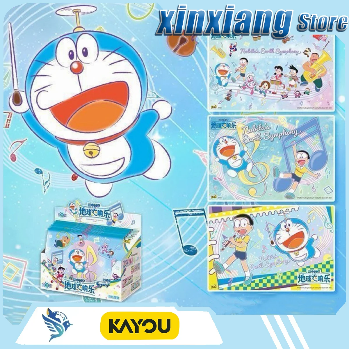 Genuine KAYOU Doraemon Nobitas Earth Symphony Collectible Trading Cards Box Cute Anime Nobita Shizuka Character Flash Gifts Toy
Genuine KAYOU Doraemon Nobitas Earth Symphony Collectible Trading Cards Box Cute Anime Nobita Shizuka Character Flash Gifts Toy