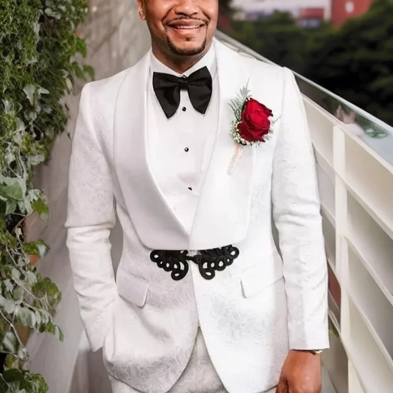 African Wedding Suits For Men 3 Piece Floral Blazer Sets Custom Groom Tuxedos Shawl Lapel Fashion Costume 2024 Male Fashion
African Wedding Suits For Men 3 Piece Floral Blazer Sets Custom Groom Tuxedos Shawl Lapel Fashion Costume 2024 Male Fashion