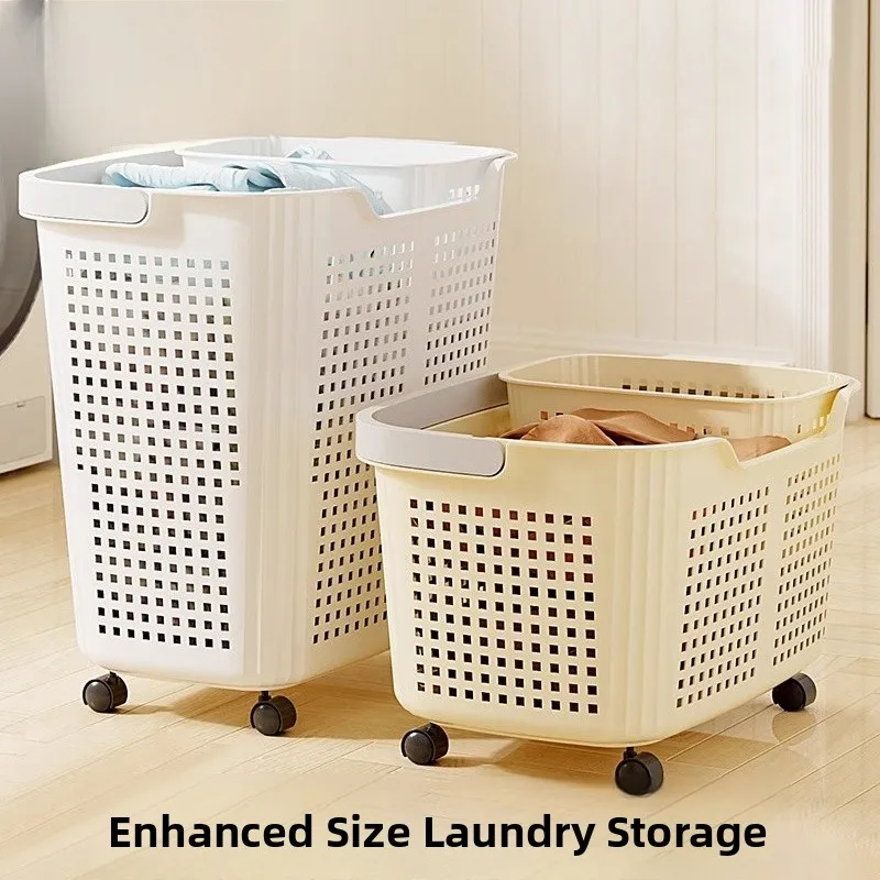 Large Capaci Laundry Hamper with Wheels for Batoom Dir Clothes Basket Clothes Storage Basket Home Use Cleaning Tools
Large Capaci Laundry Hamper with Wheels for Batoom Dir Clothes Basket Clothes Storage Basket Home Use Cleaning Tools