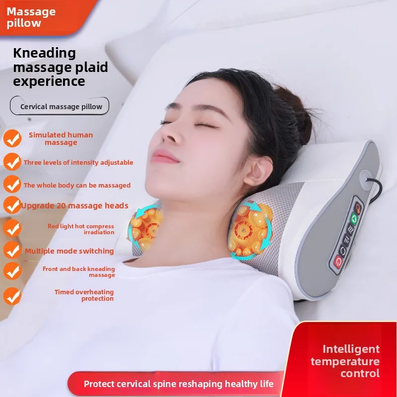Cervical Massage Pillow Multifunctional Massager Kneading Hot Compress Intelligent Temperature Control Kneading Neck Massager
Cervical Massage Pillow Multifunctional Massager Kneading Hot Compress Intelligent Temperature Control Kneading Neck Massager