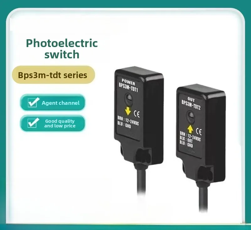 BPS3M-TDT / BPS3M-TDTL-P Compact Photoelectric Sensor – Through-Beam 3m Range, Slim, IP67 Waterproof for Industrial Automation
BPS3M-TDT / BPS3M-TDTL-P Compact Photoelectric Sensor – Through-Beam 3m Range, Slim, IP67 Waterproof for Industrial Automation