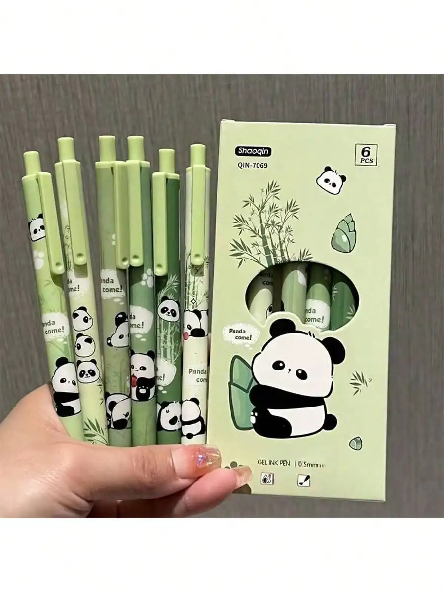 Panda Themed Retractable Ballpoint Pens – 6pcs/Box for Student Stationery, Prizes & Gifts
Panda Themed Retractable Ballpoint Pens – 6pcs/Box for Student Stationery, Prizes & Gifts