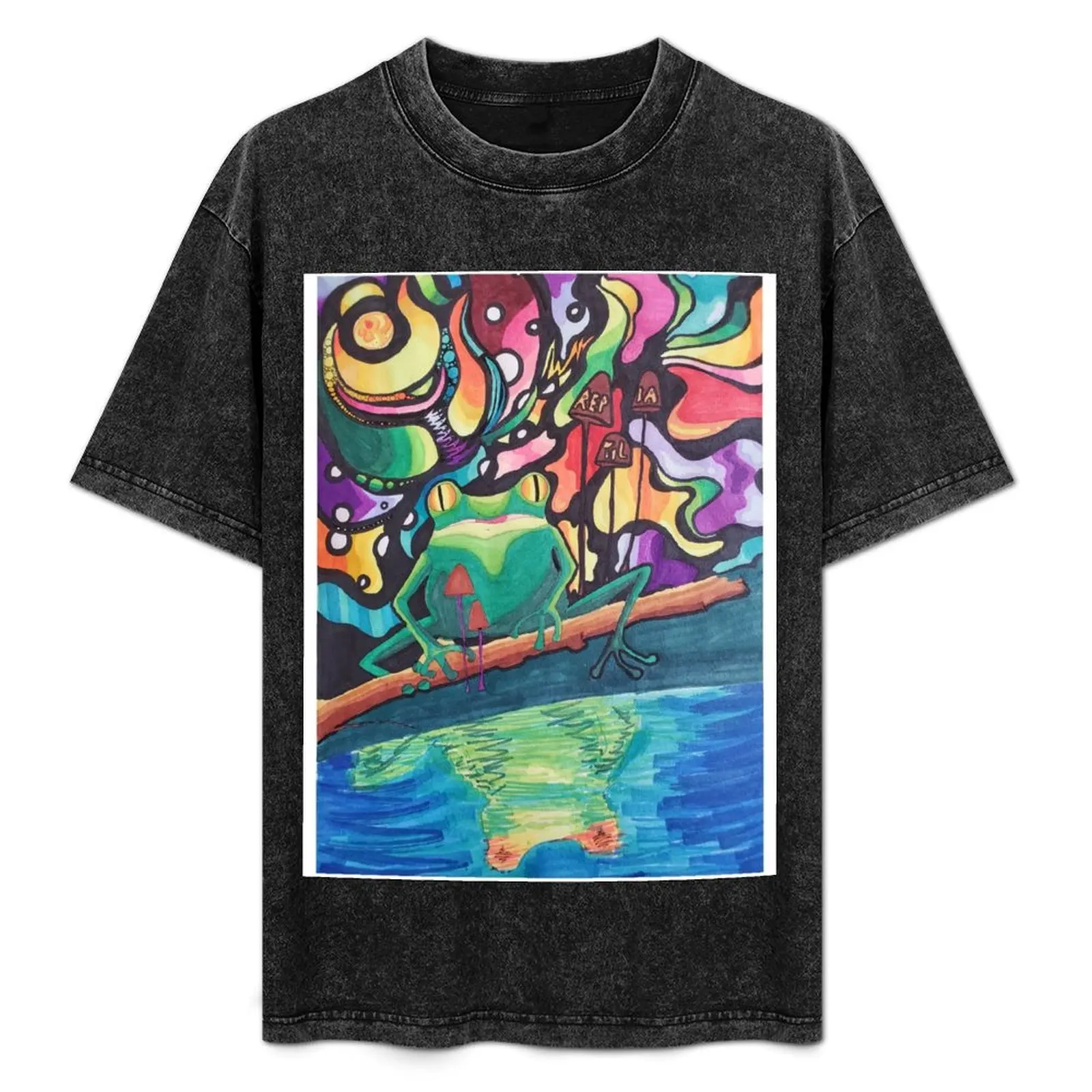 Psy Frog T-Shirt Simple Line Art Print Tee
Psy Frog T-Shirt Simple Line Art Print Tee