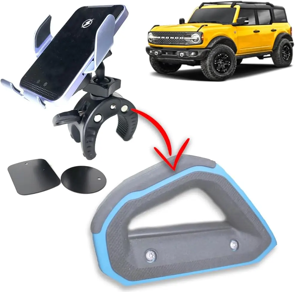 15W Qi Fast Wireless Charger Phone Mount for Ford Bronco Center Console | Holder for 2021-2026 Models
15W Qi Fast Wireless Charger Phone Mount for Ford Bronco Center Console | Holder for 2021-2026 Models