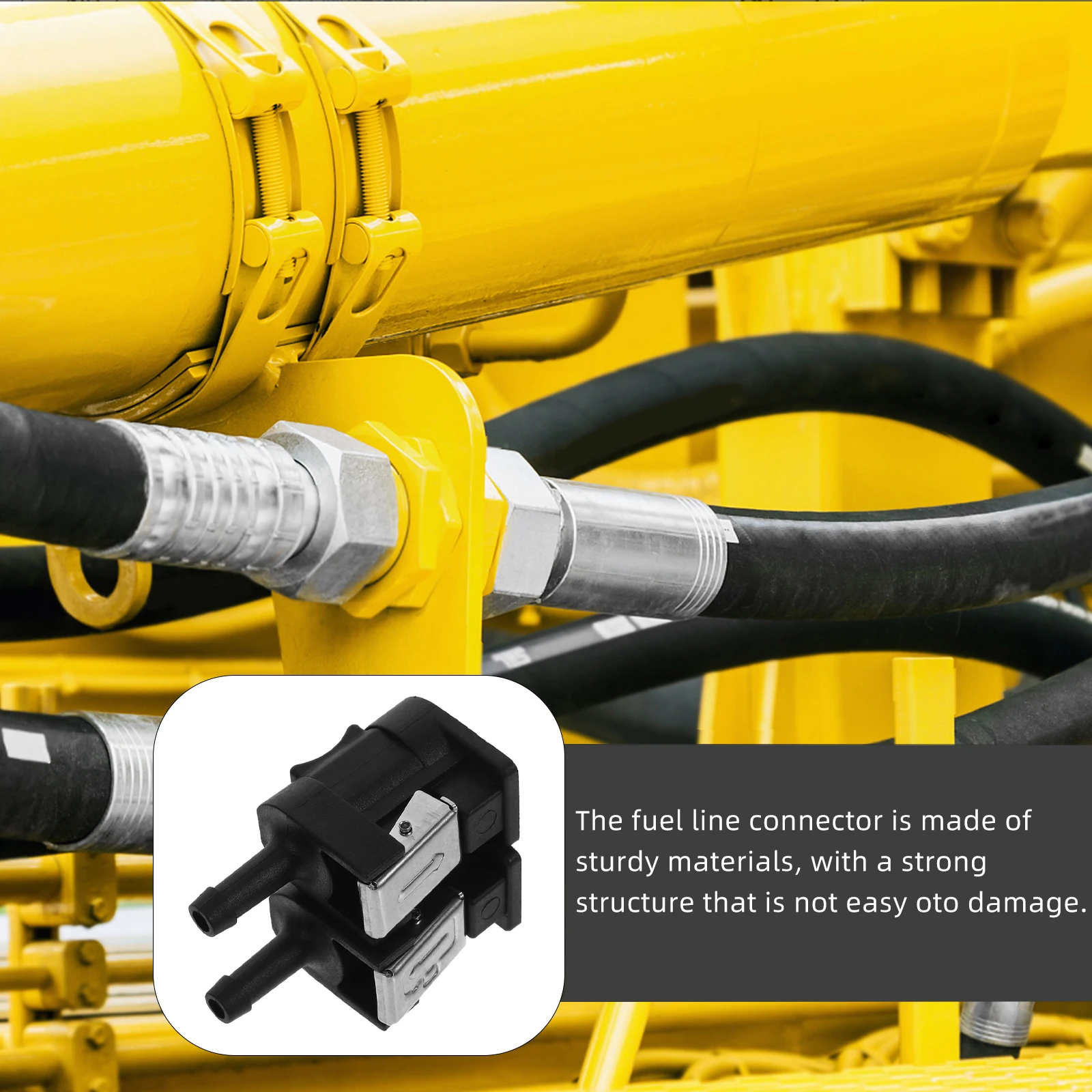 2 pcs Connectors Marine Line Connector Fuel Tank End Fittings Boat Engine Fuel Hose Line Connector Auto Parts Vehicle Hose Quick
2 pcs Connectors Marine Line Connector Fuel Tank End Fittings Boat Engine Fuel Hose Line Connector Auto Parts Vehicle Hose Quick