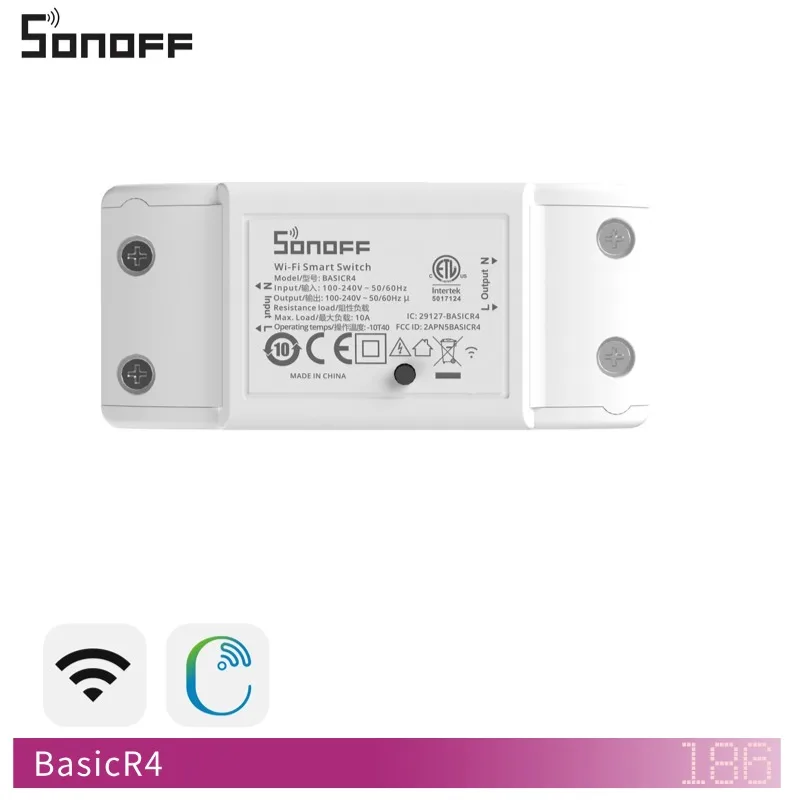 Умное устройство для дома Sonoff WiFi Basic R4 с управлением через приложение - базовый модуль WiFi
Умное устройство для дома Sonoff WiFi Basic R4 с управлением через приложение - базовый модуль WiFi