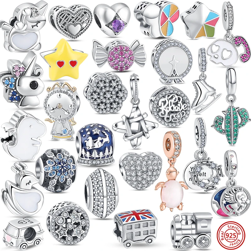 925 Sterling Silver Charms Beads Cactus Train Turtle Candy Fit Original Pandora For Bracelets DIY Jewelry Making Women Gifts
925 Sterling Silver Charms Beads Cactus Train Turtle Candy Fit Original Pandora For Bracelets DIY Jewelry Making Women Gifts