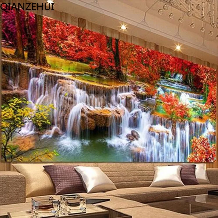 DIY full Diamond Embroidery,Round Diamond Waterfall Fortune Flowing Water Living room decoration rhinestone Diamond painting
DIY full Diamond Embroidery,Round Diamond Waterfall Fortune Flowing Water Living room decoration rhinestone Diamond painting