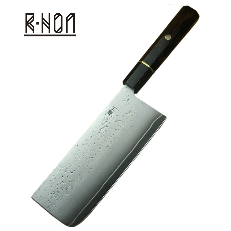 RHON Nakiri Knife NO.3 Silver Clad Steel Japanese Household Kitchen Slicing Meat Vegetable Cutting Frut Knives Wooden Handle
RHON Nakiri Knife NO.3 Silver Clad Steel Japanese Household Kitchen Slicing Meat Vegetable Cutting Frut Knives Wooden Handle