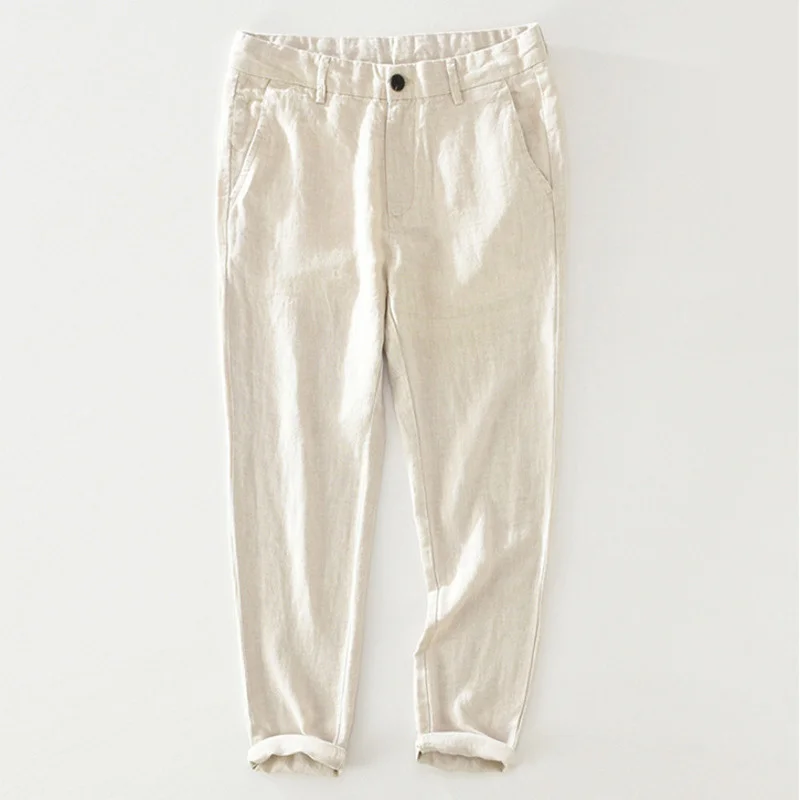 Mens 100% Linen Pants Loose Fit Casual Summer Resort Trousers with Pockets Breathable Yoga Beach Men Clothing
Mens 100% Linen Pants Loose Fit Casual Summer Resort Trousers with Pockets Breathable Yoga Beach Men Clothing