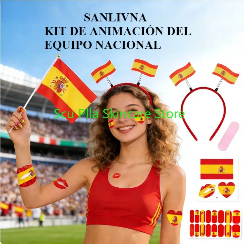 2026 Spain National Team Supporter Kit Nail Stickers Temporary Tattoos And Nail File
2026 Spain National Team Supporter Kit Nail Stickers Temporary Tattoos And Nail File