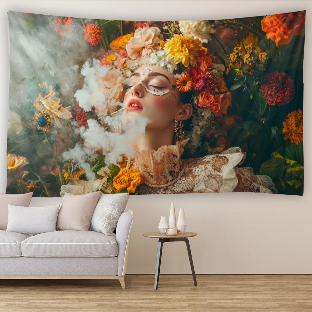 Women in Flowers, Vintage Printed Tapestry, Decorative Wall Hanging Cloth, Living Room, Bedroom, Office Party - Creative Gifts
Women in Flowers, Vintage Printed Tapestry, Decorative Wall Hanging Cloth, Living Room, Bedroom, Office Party - Creative Gifts