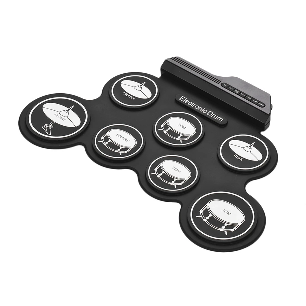 ABUE-7 Pads Electric Drum Set ,Portable Roll Up Drum Practice Pad Drum Kit With Drum Pedals Drum Sticks, Gift For Kids Adults
ABUE-7 Pads Electric Drum Set ,Portable Roll Up Drum Practice Pad Drum Kit With Drum Pedals Drum Sticks, Gift For Kids Adults