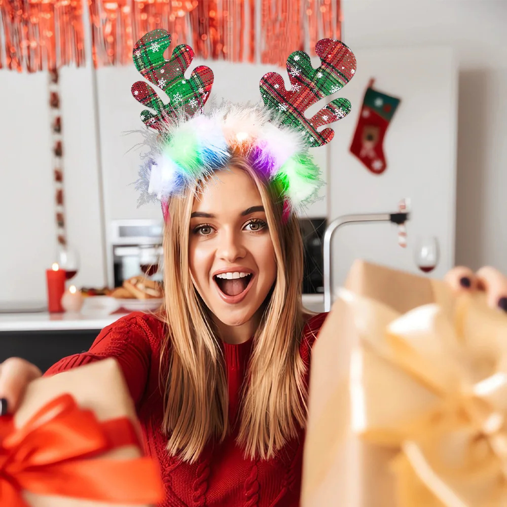 LED LED Christmas Headband Antlers Headdress LED Light Christmas Headband Luminous Xmas Tree Xmas Tree Snowflake Hair Band
LED LED Christmas Headband Antlers Headdress LED Light Christmas Headband Luminous Xmas Tree Xmas Tree Snowflake Hair Band