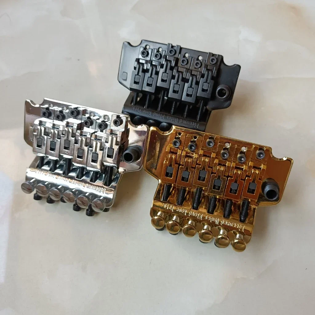 Upgrade Double Locking System Bridge Tremolo Guitar Bridge with Arm & Nut, Chrome/Black/Gold Vibrato Replacement Set
Upgrade Double Locking System Bridge Tremolo Guitar Bridge with Arm & Nut, Chrome/Black/Gold Vibrato Replacement Set