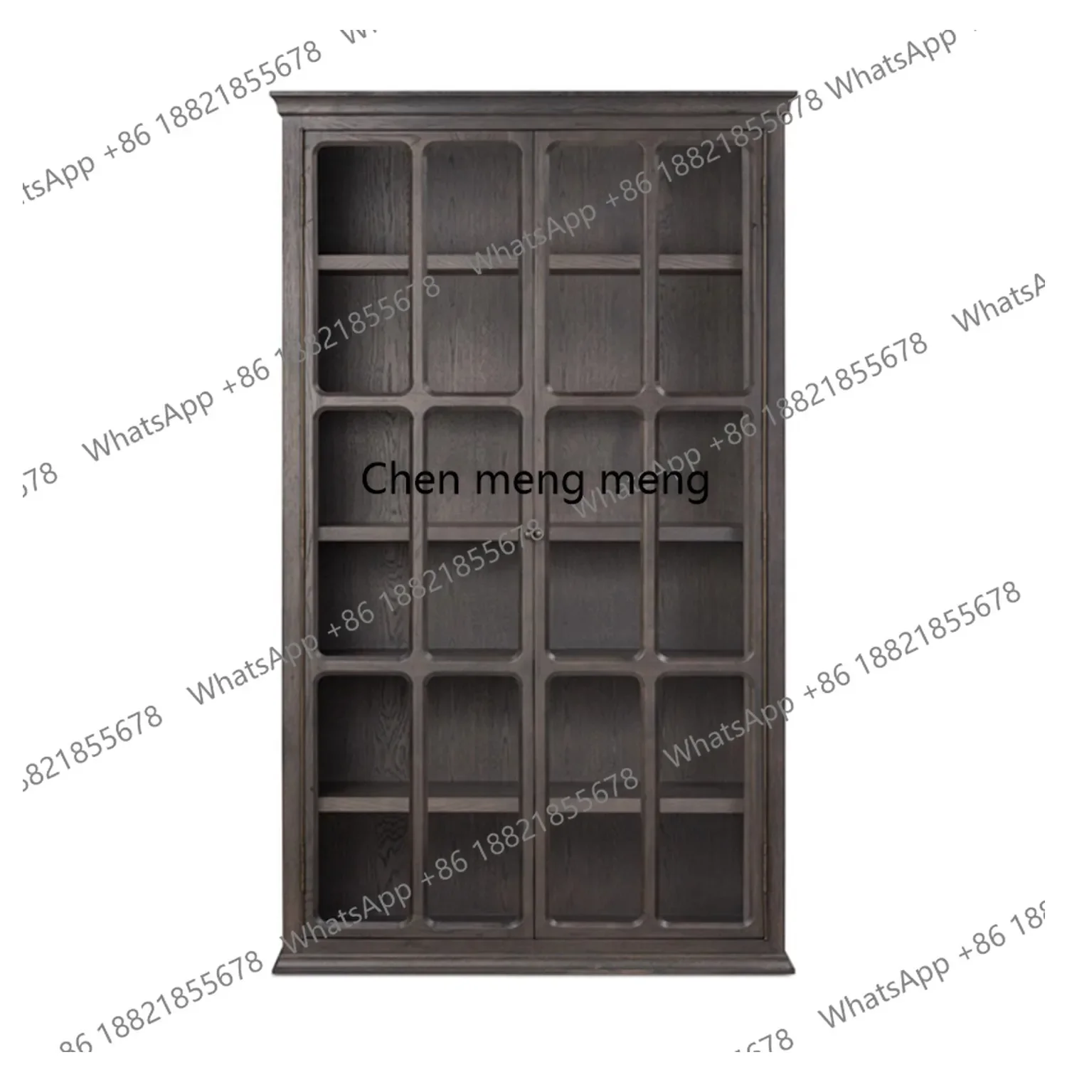 Solid Wood Bookcase French Retro Wine Cabinet Living Room Glass Door Display Cabinet Wall-Mounted Double Door Storage Cabinet
Solid Wood Bookcase French Retro Wine Cabinet Living Room Glass Door Display Cabinet Wall-Mounted Double Door Storage Cabinet