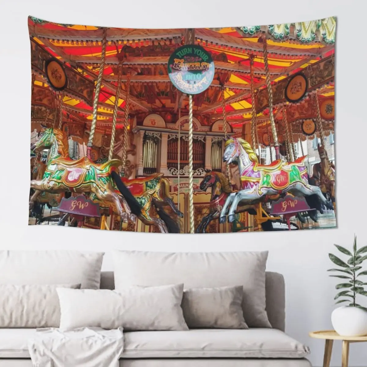 Victorian Fairground Carousel Merry go Round art Tapestry Nordic Home Decor House Decor Tapestry
Victorian Fairground Carousel Merry go Round art Tapestry Nordic Home Decor House Decor Tapestry