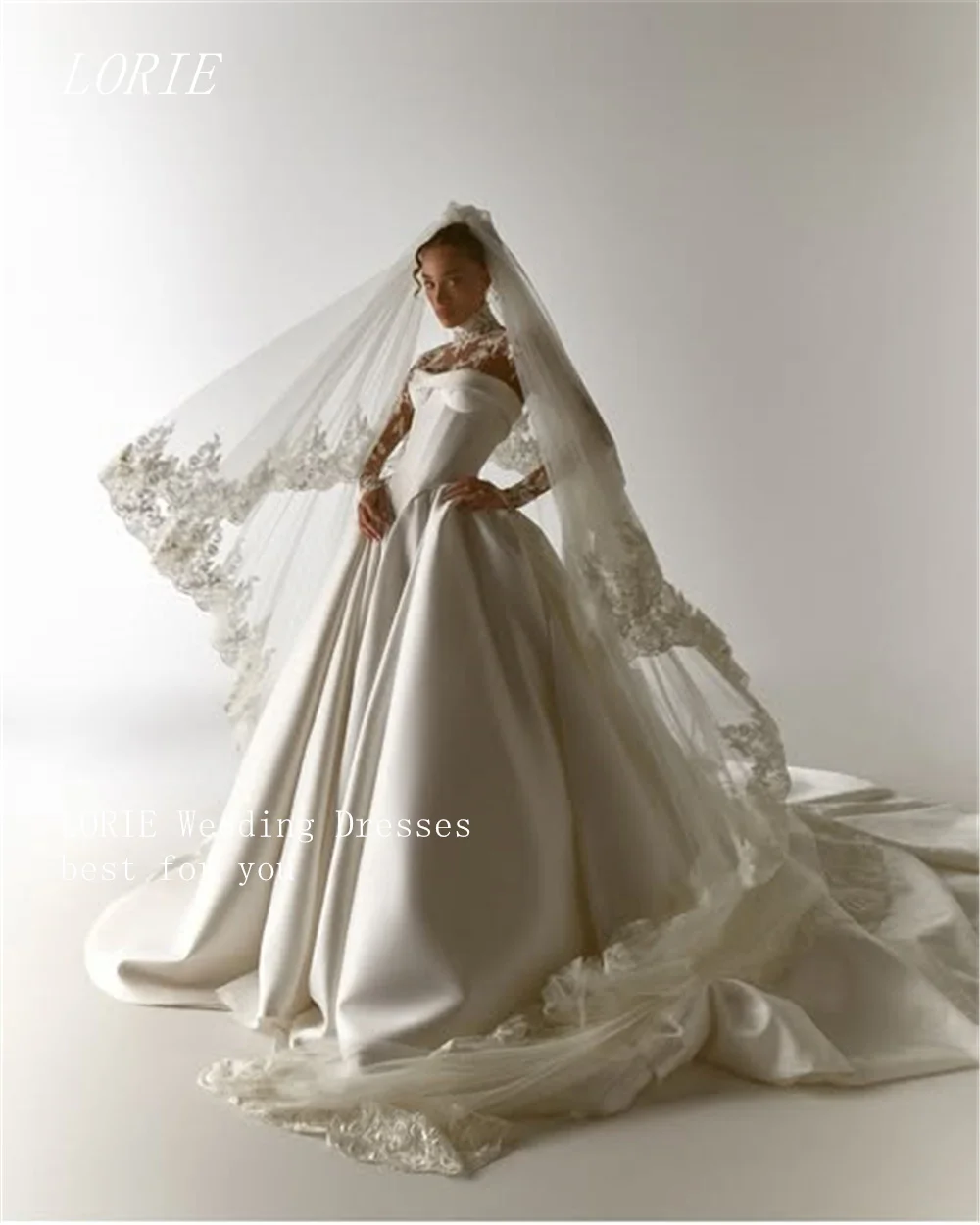 LORIE Luxury Pleat A Line Civil Wedding Dress Scoop Bridal Dresses Appliques Lace Engagement Wedding Gown Customized 2026
LORIE Luxury Pleat A Line Civil Wedding Dress Scoop Bridal Dresses Appliques Lace Engagement Wedding Gown Customized 2026