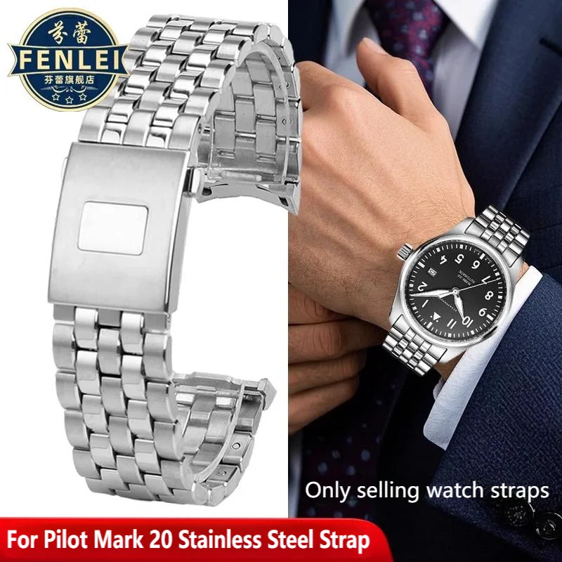 Stainless Steel Watch Strap For IWC Pilot Mark 17 18 IW377714 IW377717 IW377710 Higt quality Watchband Curved Men Bracelet 20mm
Stainless Steel Watch Strap For IWC Pilot Mark 17 18 IW377714 IW377717 IW377710 Higt quality Watchband Curved Men Bracelet 20mm