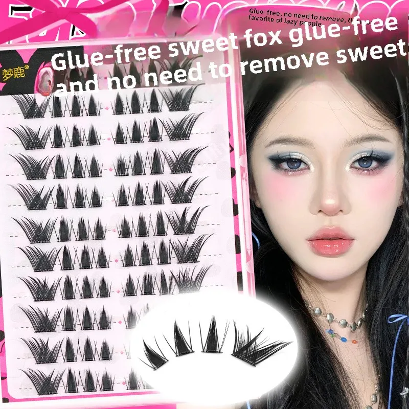 Menglu Sweet Fox Glue-free Simulation Fox False Eyelashes Segmented Thick Comic Eyelashes Novice
Menglu Sweet Fox Glue-free Simulation Fox False Eyelashes Segmented Thick Comic Eyelashes Novice