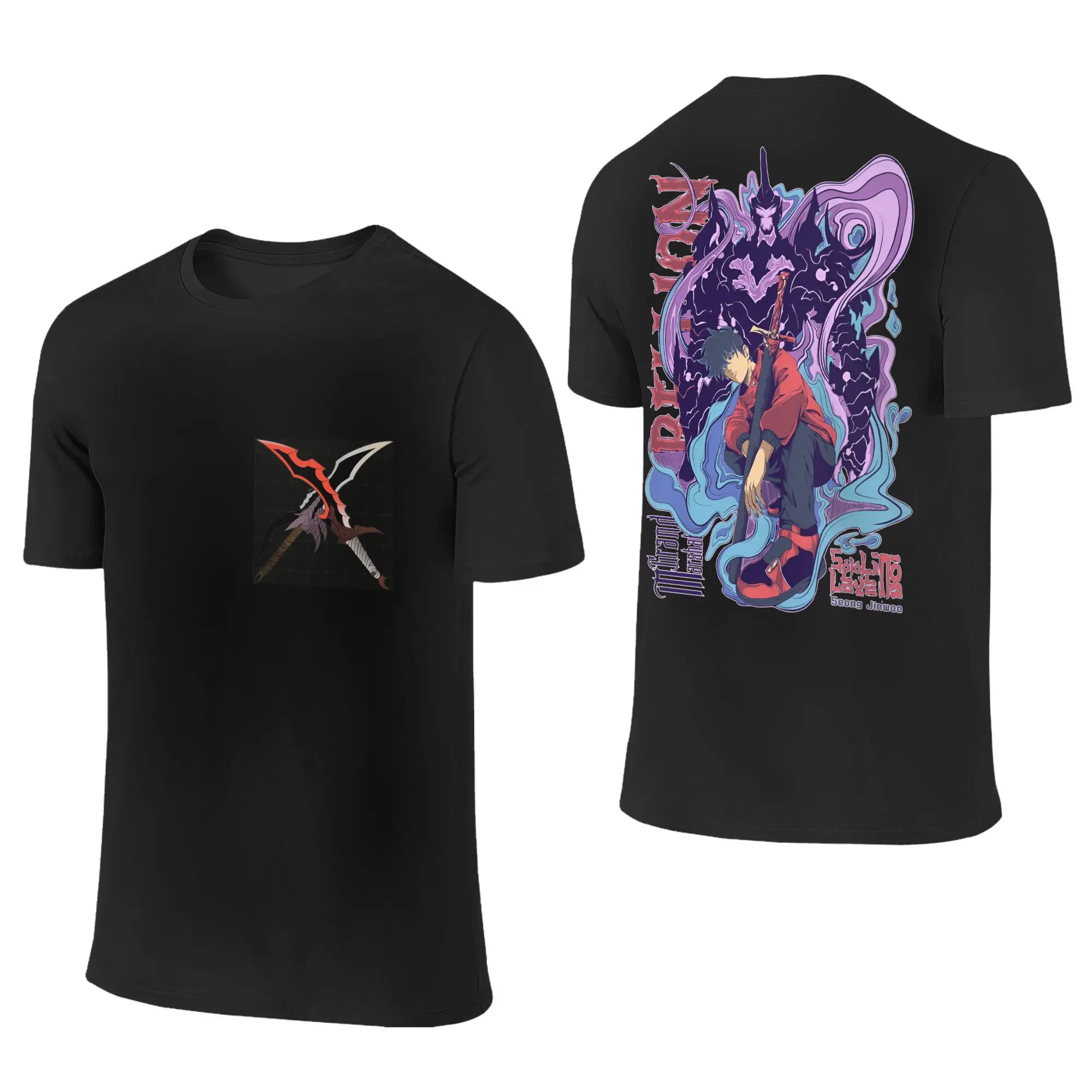 Jin Woo Daggers Cotton T-Shirt Men Summer S-Solo L-Leveling Anime Y2K Retro T Shirts O-Neck Hip Hop Tee Shirt Big Size Clothes
Jin Woo Daggers Cotton T-Shirt Men Summer S-Solo L-Leveling Anime Y2K Retro T Shirts O-Neck Hip Hop Tee Shirt Big Size Clothes