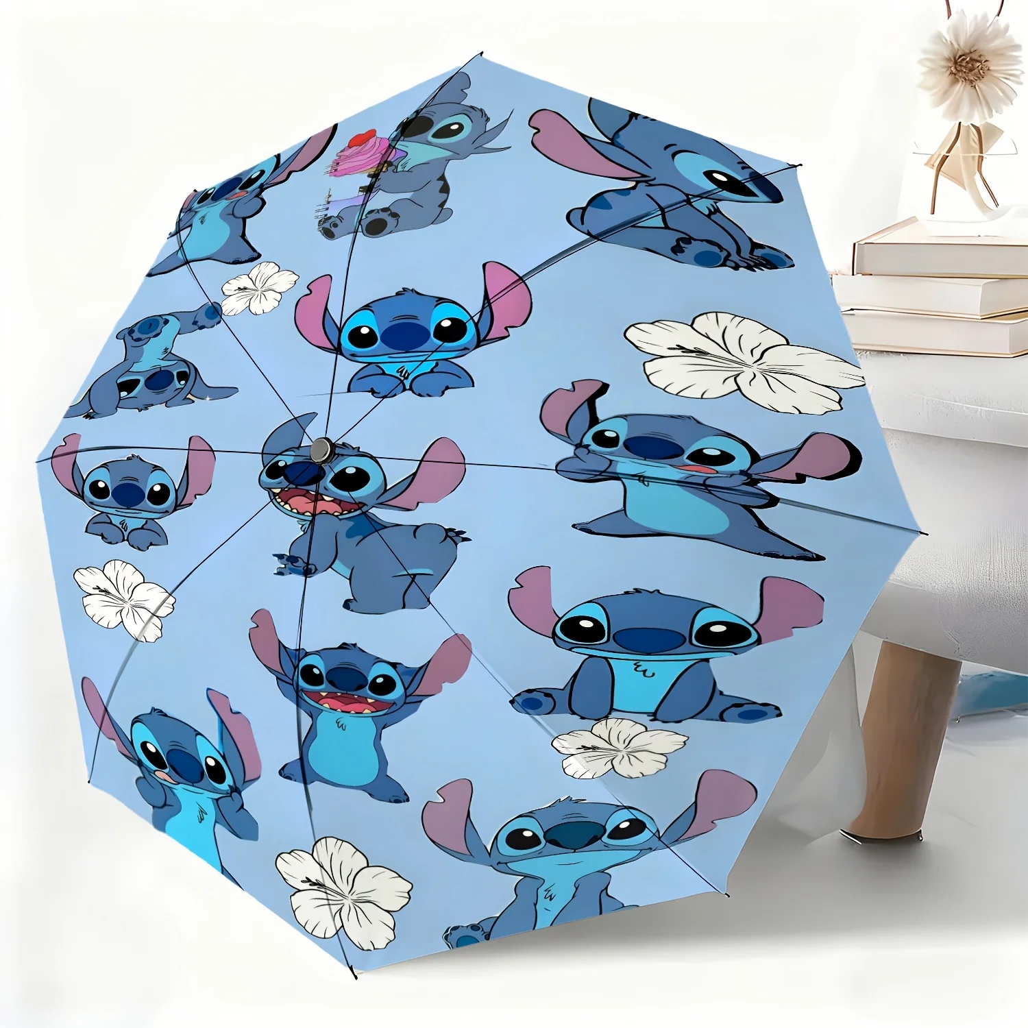 Автоматический зонт с мультяшным рисунком Disney Stitch, 1 шт., зонт для любой погоды, портативный складной зонт, Рождественский зонт.
Автоматический зонт с мультяшным рисунком Disney Stitch, 1 шт., зонт для любой погоды, портативный складной зонт, Рождественский зонт.