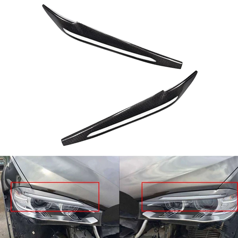 Car Headlight Eye Lid Eyelids Eyebrows Carbon Fiber Trimming Headlight Eyebrows Decoration For BMW F16 X6 F86 X6M 2015-2017
Car Headlight Eye Lid Eyelids Eyebrows Carbon Fiber Trimming Headlight Eyebrows Decoration For BMW F16 X6 F86 X6M 2015-2017