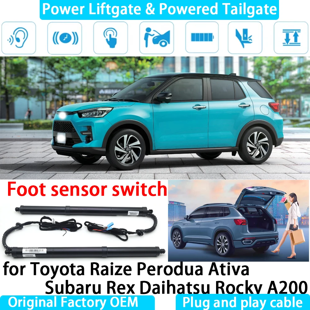 for Toyota Raize Perodua Ativa Subaru Rex Daihatsu Rocky A200 Automatic Electric Power Liftgate Powered Tailgate Strut Tail Gate
for Toyota Raize Perodua Ativa Subaru Rex Daihatsu Rocky A200 Automatic Electric Power Liftgate Powered Tailgate Strut Tail Gate