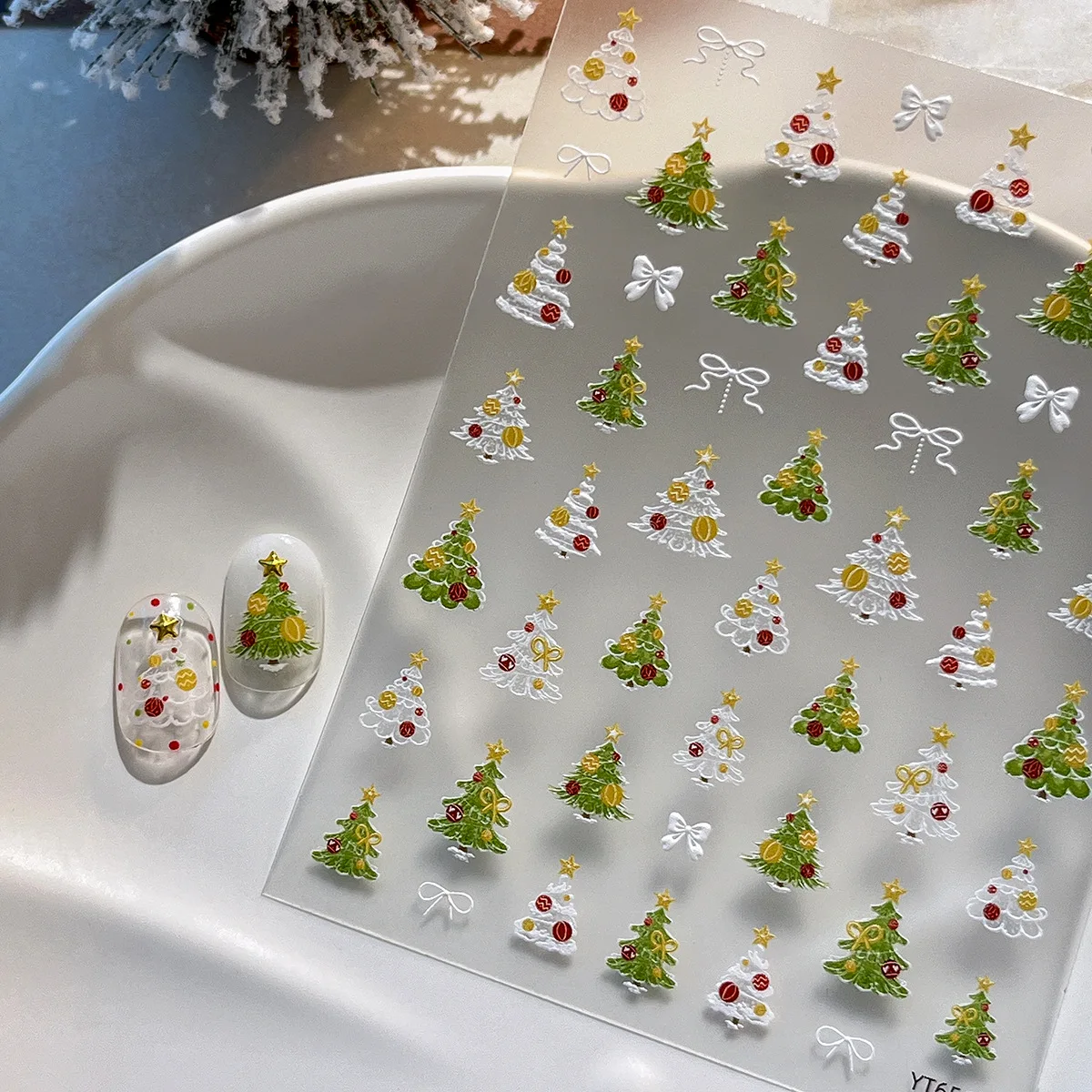 1pcs Christmas Nail Art Stickers Embossed Christmas Tree Fashion Decal Stickers for DIY Family Party Gift Decals Christmas Gift
1pcs Christmas Nail Art Stickers Embossed Christmas Tree Fashion Decal Stickers for DIY Family Party Gift Decals Christmas Gift