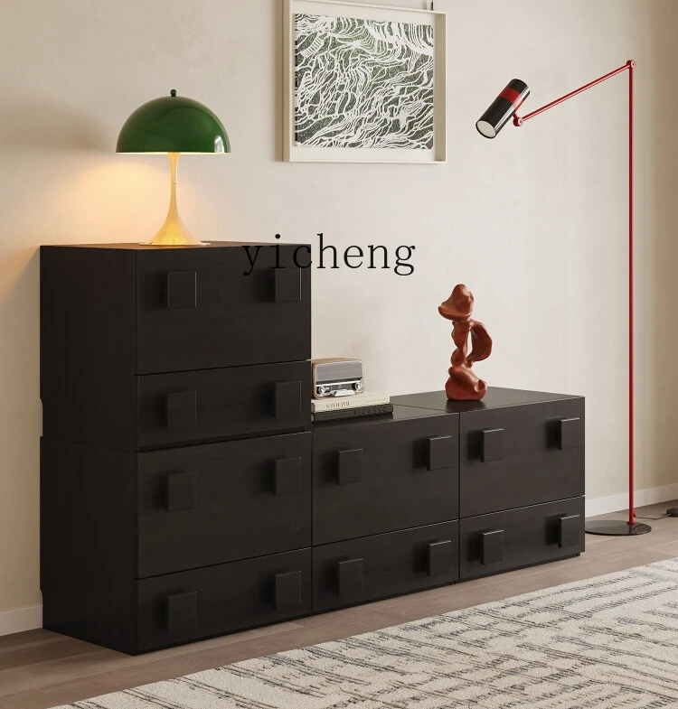 ZYA Black Living Room Home Modern Minimalist TV Cabinet High-end Solid Wood Floor-standing Combination Storage Cabinet
ZYA Black Living Room Home Modern Minimalist TV Cabinet High-end Solid Wood Floor-standing Combination Storage Cabinet
