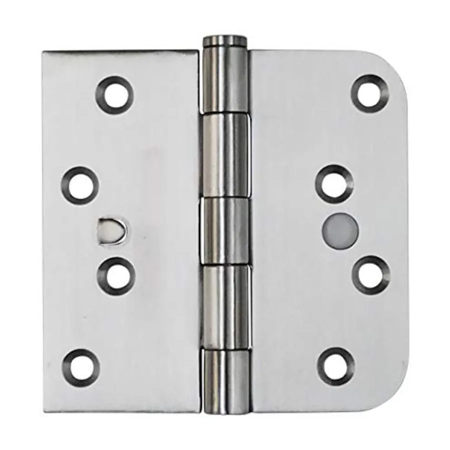 Stainless Steel Security Hinges - 4 Inch with 5/8 Inch Square, with Security Tab, Highly Rust Resistant, 2 Pack
Stainless Steel Security Hinges - 4 Inch with 5/8 Inch Square, with Security Tab, Highly Rust Resistant, 2 Pack