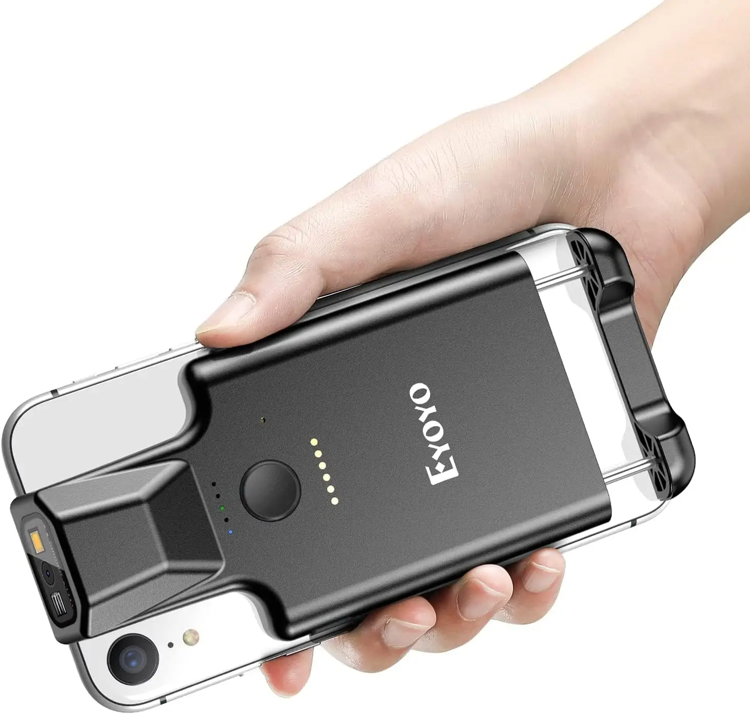 Eyoyo EY-017 Back Clip Bluetooth Barcode Scanner Portable 1D 2D QR Wireless Bar Code Reader with 1600mAh Rechargeable Battery, Compatible with iPad, iPhone and Android, For Book Warehouse Inventory Management
Eyoyo EY-017 Back Clip Bluetooth Barcode Scanner Portable 1D 2D QR Wireless Bar Code Reader with 1600mAh Rechargeable Battery, Compatible with iPad, iPhone and Android, For Book Warehouse Inventory Management