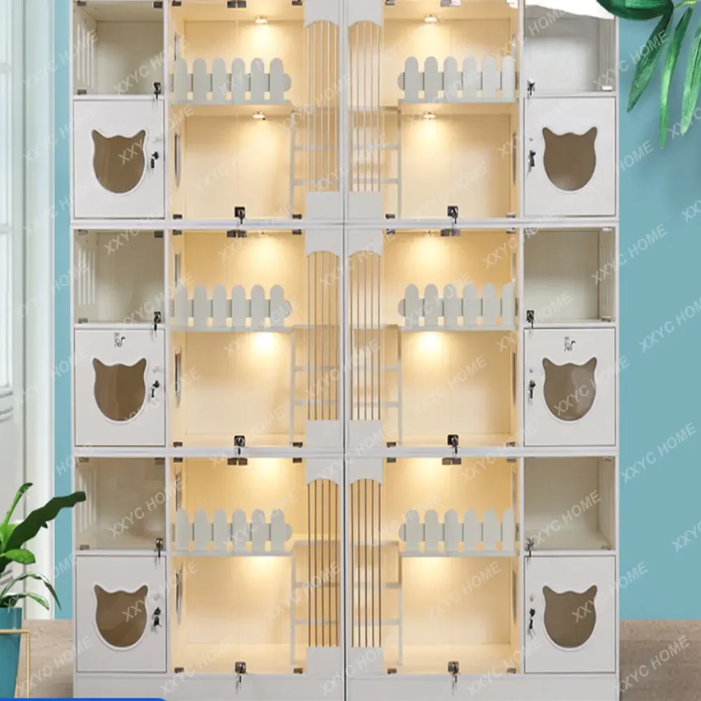 Solid Wood Cat Villa LuxuryDisplay Cabine Breeding Cage Cat Foster Cabinet Treatment Isolation Cabinet
Solid Wood Cat Villa LuxuryDisplay Cabine Breeding Cage Cat Foster Cabinet Treatment Isolation Cabinet