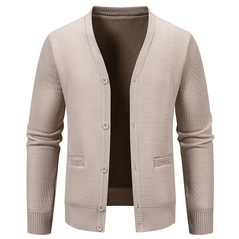 2026 Spring Autumn Men's Casual V-neck Sweater Jacket Versatile Plush Casual Sweatercoat Warm Business and Social Knit Cardigan
2026 Spring Autumn Men's Casual V-neck Sweater Jacket Versatile Plush Casual Sweatercoat Warm Business and Social Knit Cardigan