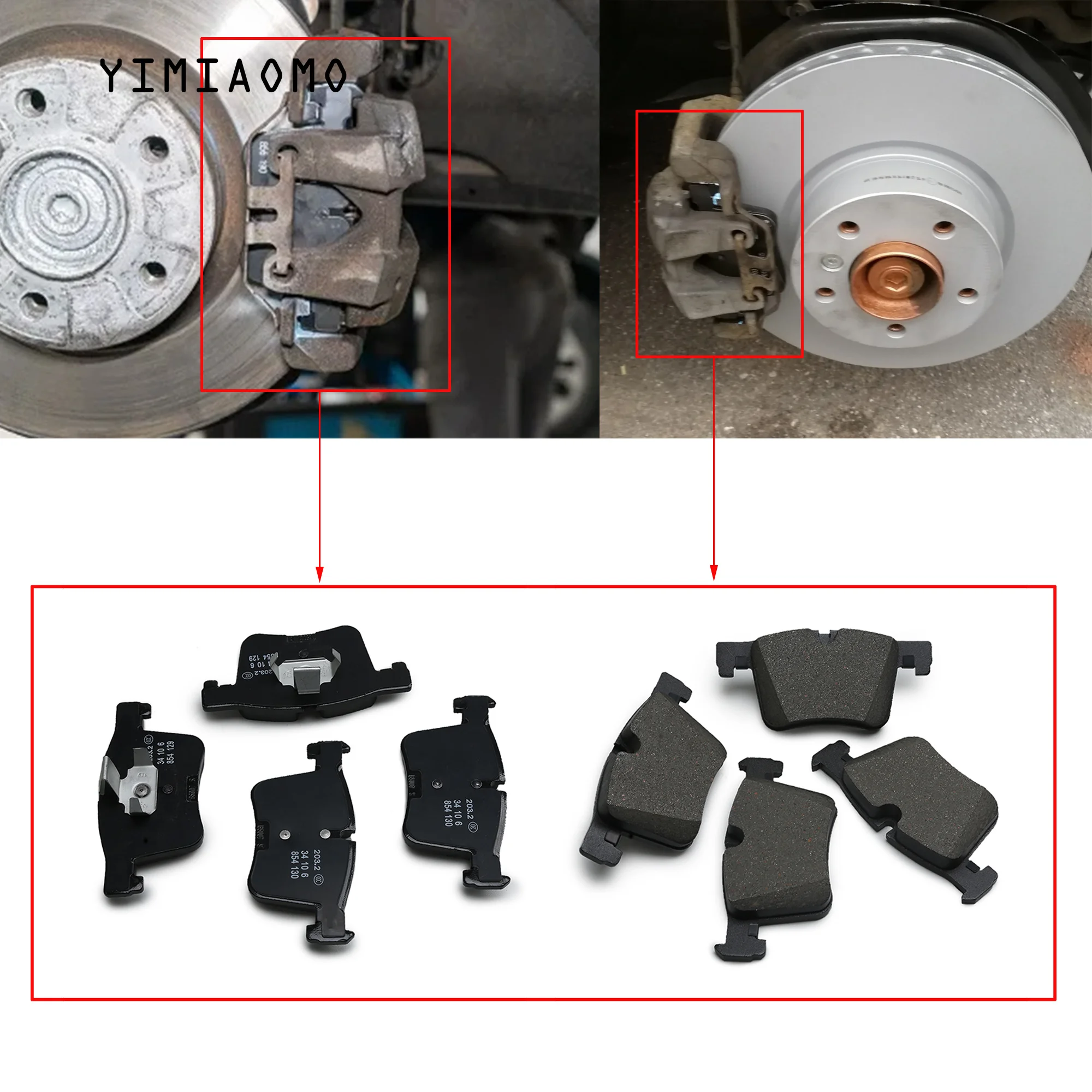 Brake Pad Repair Kit Front & Rear Brake Pad Set 34 10 6 799 801 For BMW 228i 320i xDrive 328d 328i F30 Chassis 328i GT xDrive X4
Brake Pad Repair Kit Front & Rear Brake Pad Set 34 10 6 799 801 For BMW 228i 320i xDrive 328d 328i F30 Chassis 328i GT xDrive X4