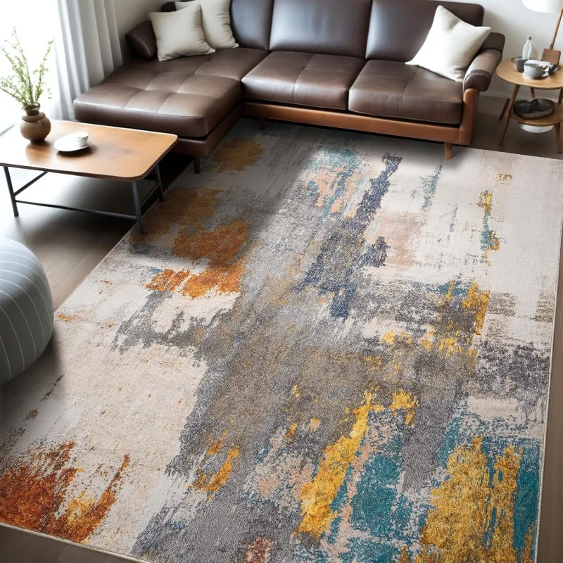 Area Rug Living Room Rug, 6x9 Modern Abstract Washable Rug Grey Non Slip Foldable Faux Wool Vintage Rug, Fluffy Non-Shedding
Area Rug Living Room Rug, 6x9 Modern Abstract Washable Rug Grey Non Slip Foldable Faux Wool Vintage Rug, Fluffy Non-Shedding