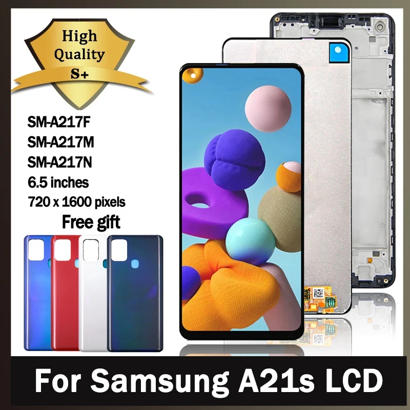 Tested A217 LCD For Samsung A21s A217F SM-A217F/DS LCD Touch Screen Digitizer For smausng a21s Display Replacement
Tested A217 LCD For Samsung A21s A217F SM-A217F/DS LCD Touch Screen Digitizer For smausng a21s Display Replacement