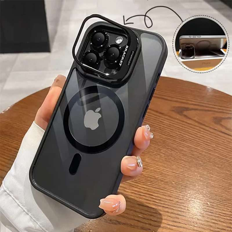 Luxury Magnetic Shockproof Phone Case For iPhone15 14 13 12 11 Pro Max Plus Magsafe Funda Stand Glass Lens Protection Back Cover
Luxury Magnetic Shockproof Phone Case For iPhone15 14 13 12 11 Pro Max Plus Magsafe Funda Stand Glass Lens Protection Back Cover