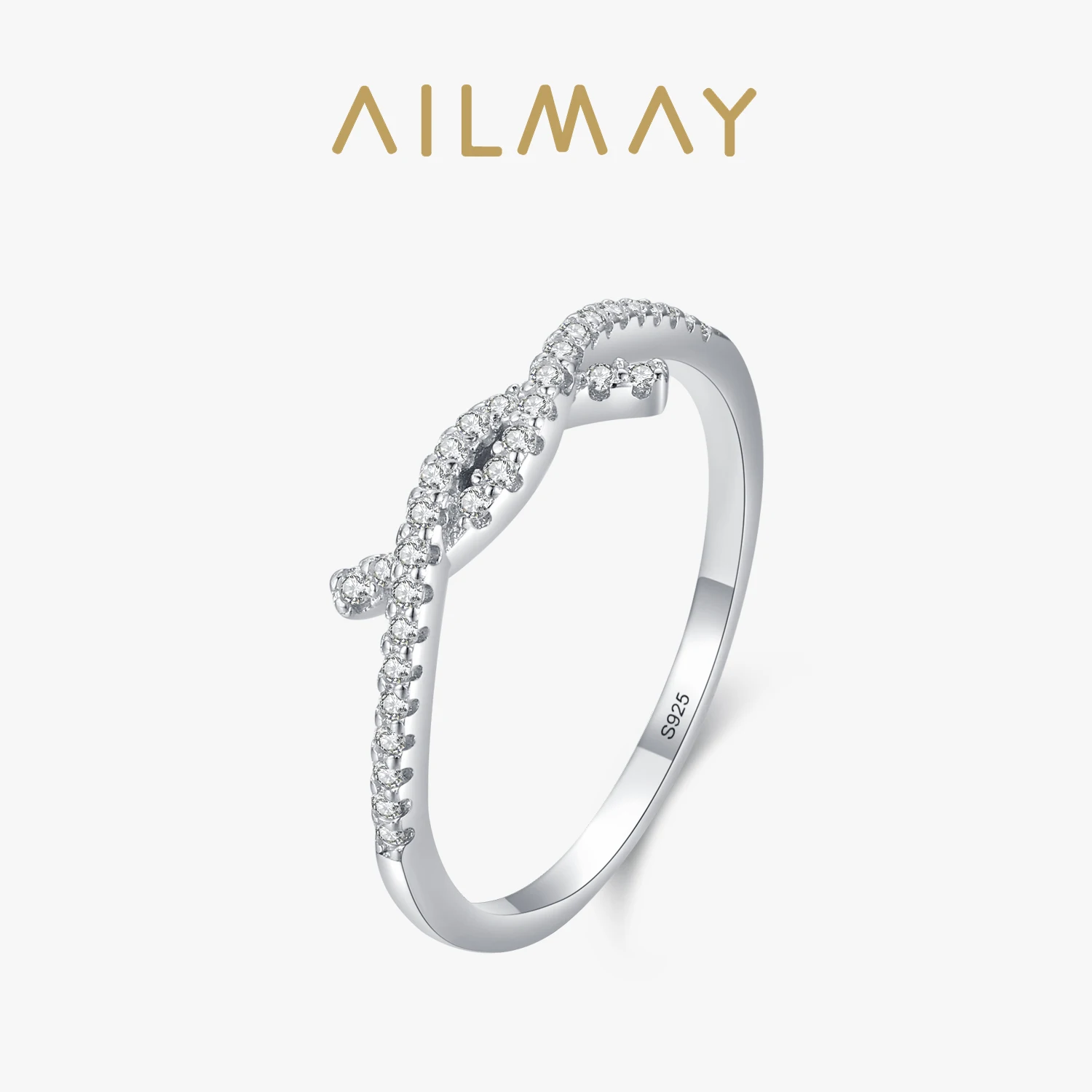Ailmay Настоящее Стерлинговое Серебро 925 пробы, модное смешное кольцо с прозрачными фианитами для женщин, эффектные ювелирные украшения для свадьбы
Ailmay Настоящее Стерлинговое Серебро 925 пробы, модное смешное кольцо с прозрачными фианитами для женщин, эффектные ювелирные украшения для свадьбы