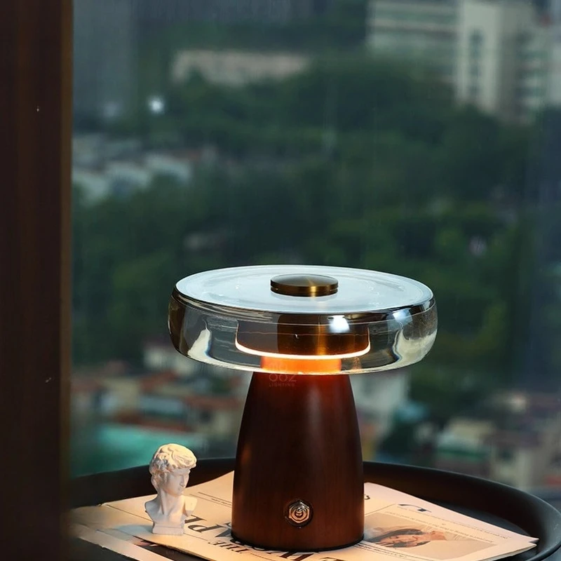 French Vintage Wooden Base LED Table Lamp Rotundity Transparent Glass Lampshade Living Room Bedroom Restaurant Office Desk Light
French Vintage Wooden Base LED Table Lamp Rotundity Transparent Glass Lampshade Living Room Bedroom Restaurant Office Desk Light