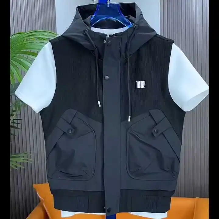 Мужской осенне-зимний жилет с капюшоном, модный, приталенный, стильный, повседневный, молодежный, верхняя одежда, на молнии
Мужской осенне-зимний жилет с капюшоном, модный, приталенный, стильный, повседневный, молодежный, верхняя одежда, на молнии